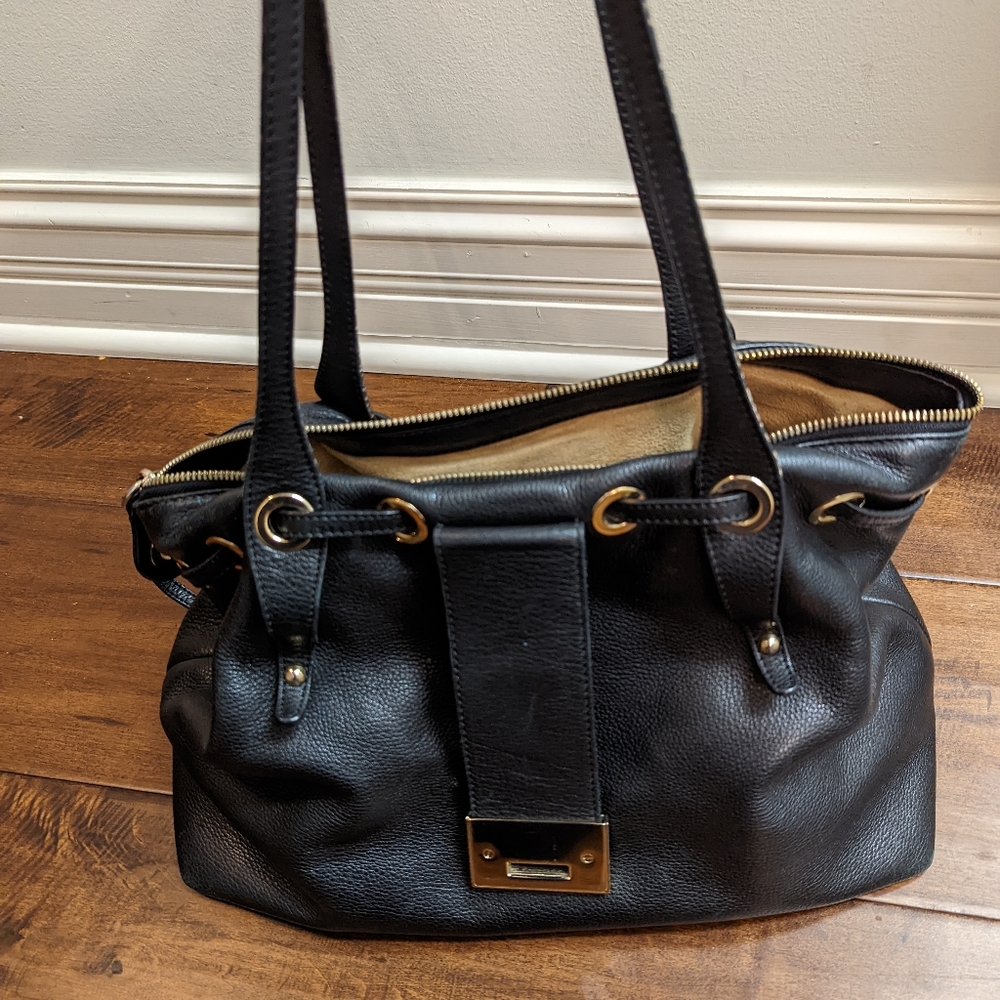 Jimmy Choo black leather bag